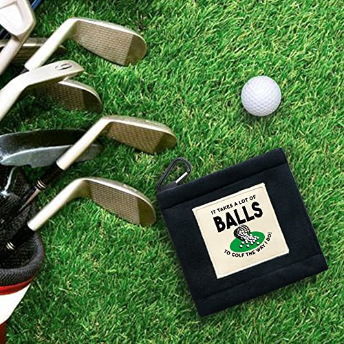 Touner It Take A Lot Of Funny Golf Ball Cleaning Towel Pocket With Clip Wiping Cloth Cleaning Tool, Golf Accessories, Golf Fan, Husband Grandpa, Papa, Dad, Retirement Gift For Men Women #TOP5