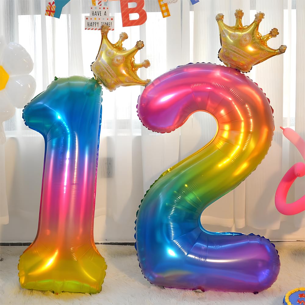 Foil Globo Número 5 Azul 40" (101cm), Inflable Helio o aire, Gigante Numeros 0-9, 10-19, 20-29, 30-100, Grande Globos Decoración para La Boda Aniversario y Cumpleaños Fiestas — view 288