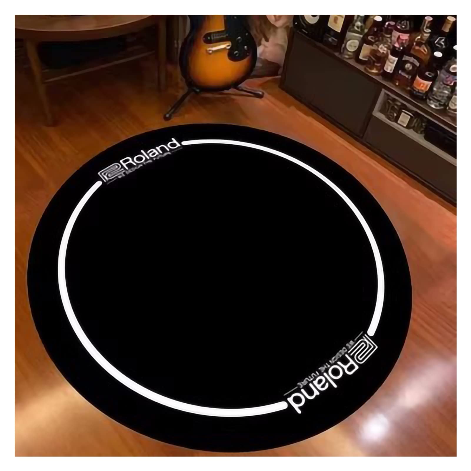 Alfombrilla de tambor insonorizada gruesa para reducción de ruido en estudios domésticos