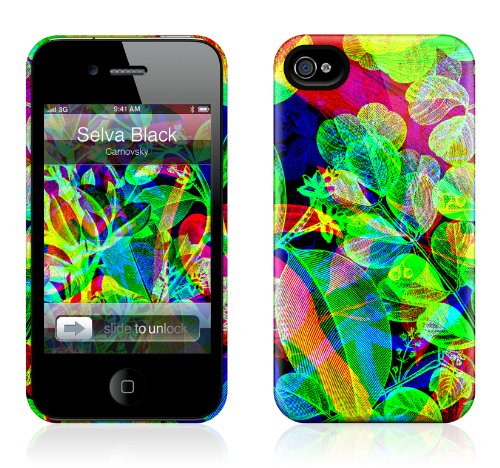 GelaSkins iPh4THC Selva Black The HardCase for iPhone 4/4S - 1 Pack - Retail Packaging - Selva Black