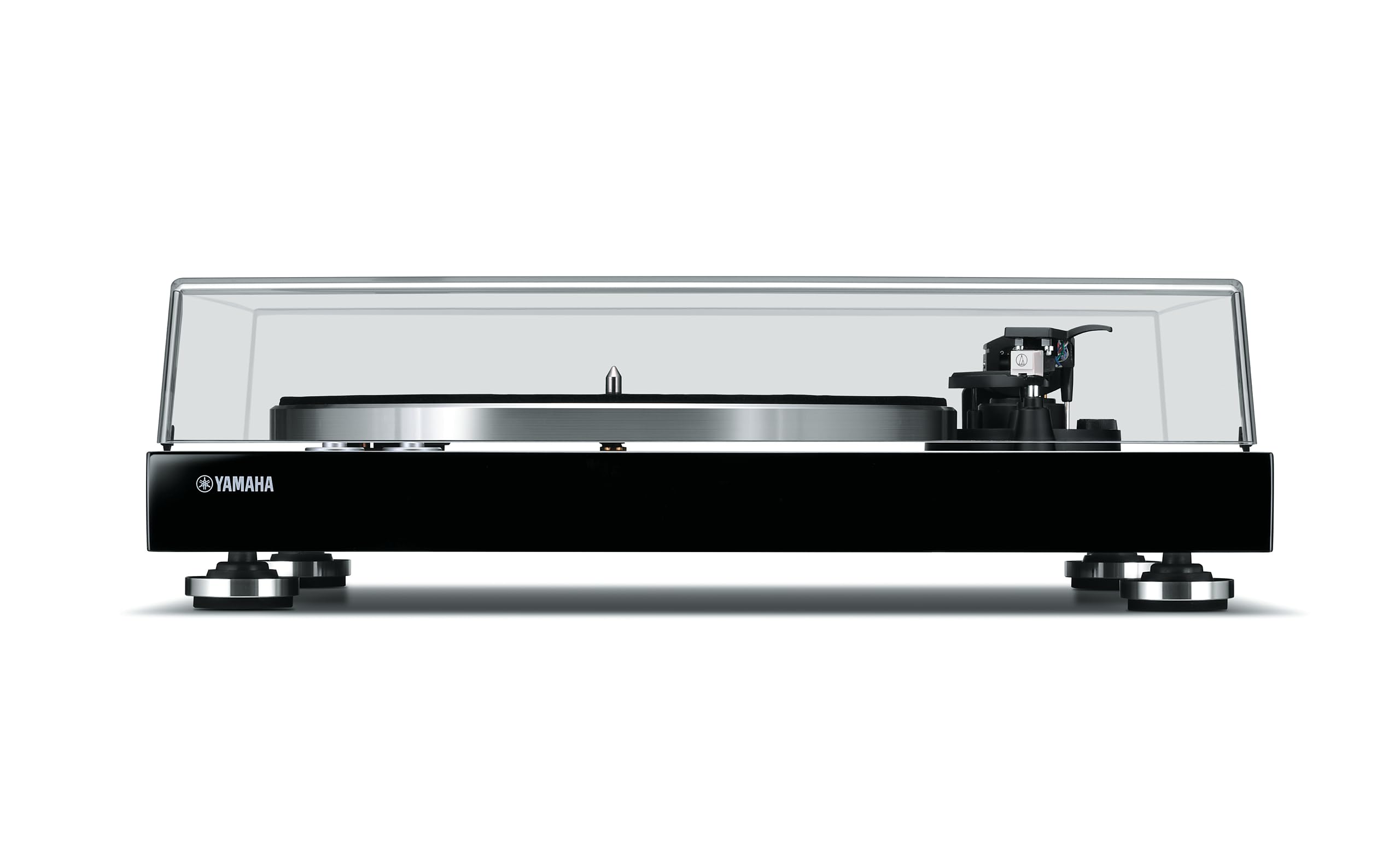 Yamaha TT-S303 Giradischi Tradizionale a Cinghia, Preamplificatore Incorporato, Uscita Phono e di Linea, Nero