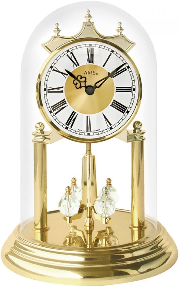 AMS Uhrenfabrik Clock, Silver, 23 x 14 x 82 cm