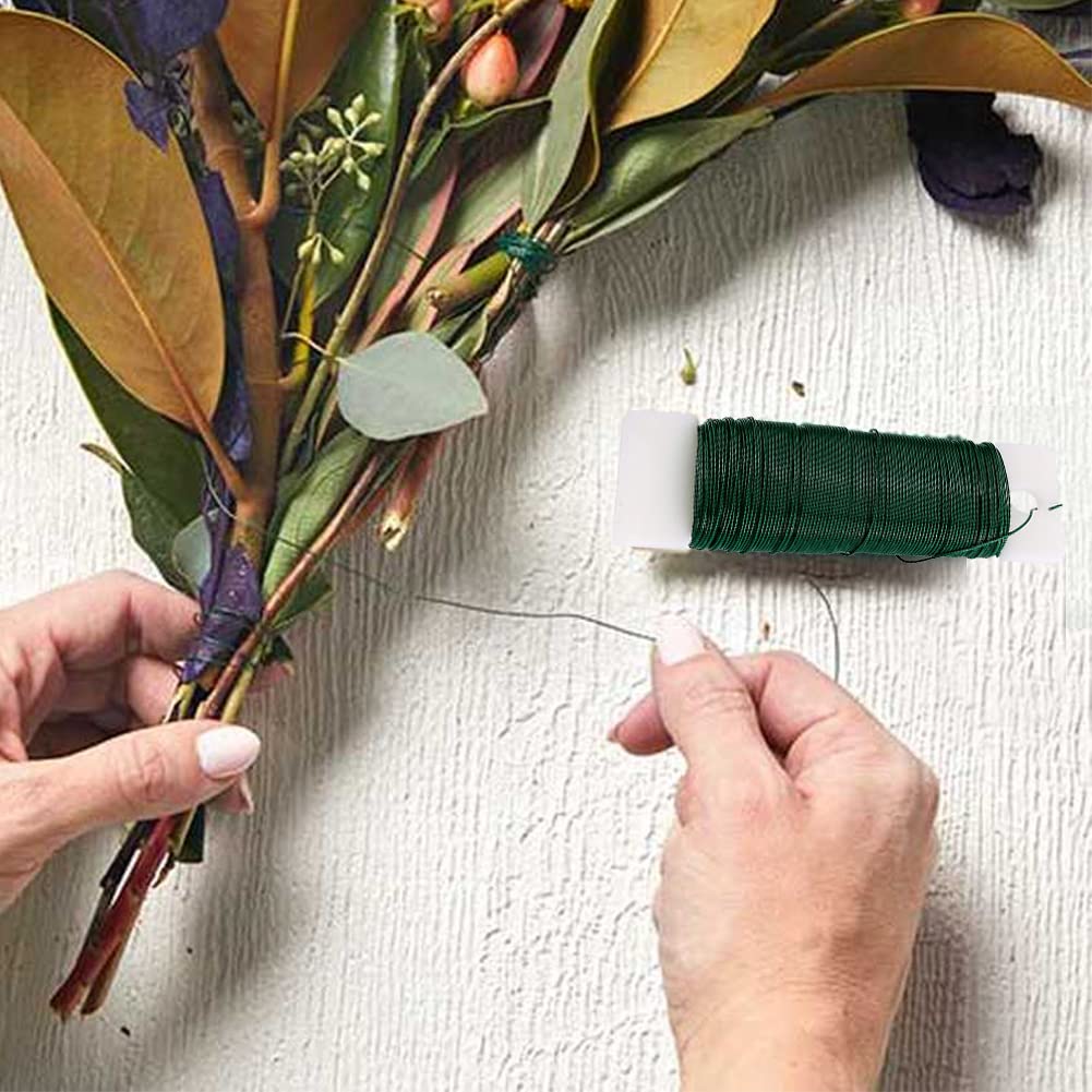 Filo Di Ferro Verde Per Piante E Artigianato - 4 Pezzi, Legare Fiori E Sostenere Piante - Foto 4