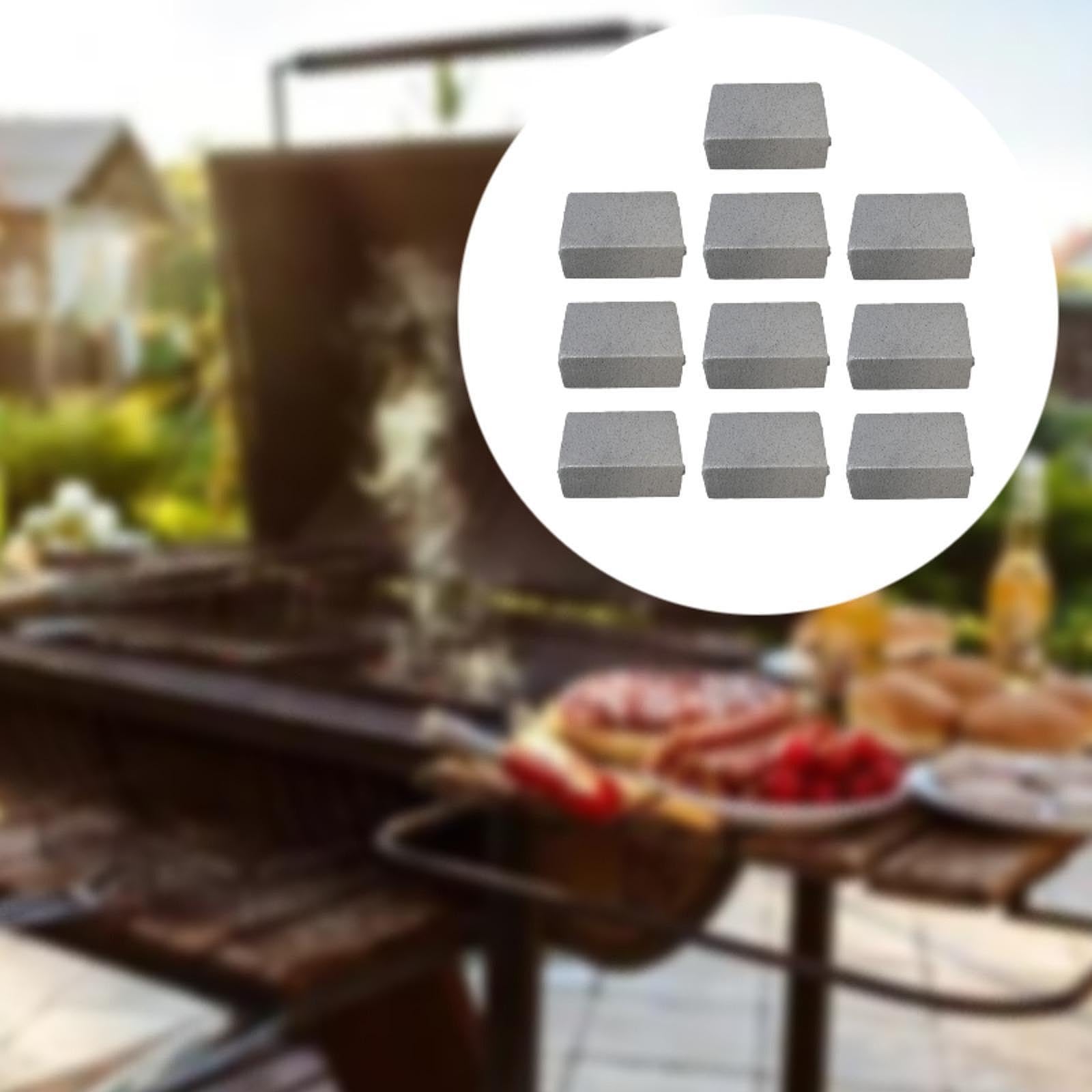 10 Pièces Pierre de Nettoyage Grill Barbecue Pierre Grille Multisurface Pumice Portable Usage Répété Nettoyage Facile Convient Jardin Maison Barbecue