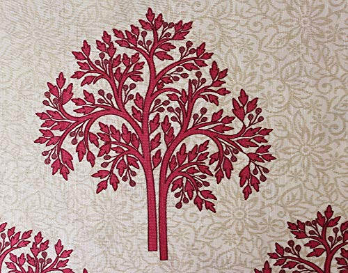 Image of Queenzliving Romazzino Panel Printed Curtains, Long Door 9 feet- Pack of 2, Pink