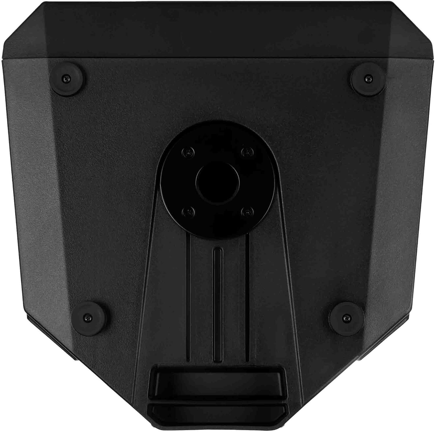 RCF Art 945-A Powered Speaker bottom view with pole mount