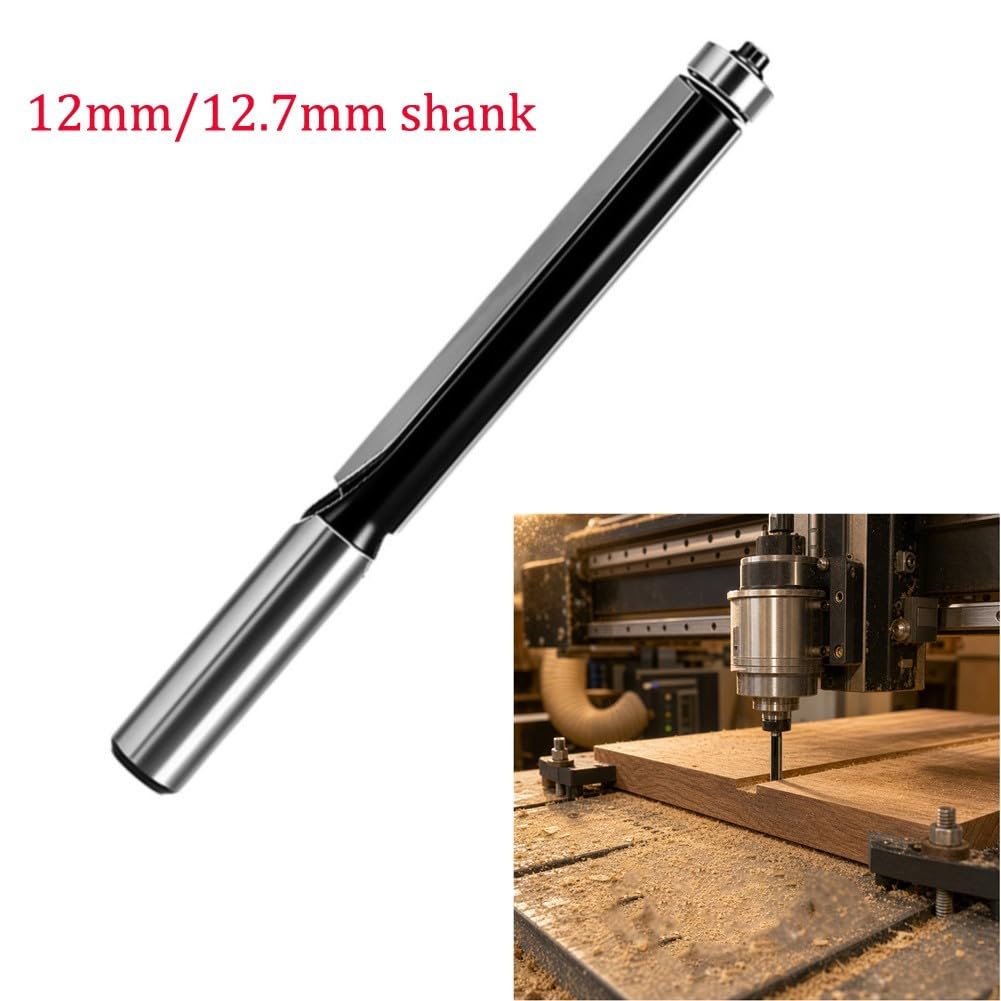 Broca Rectificadora para extensa 12mm Corte 76mm para madera(12.7mm shank)