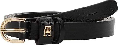 Tommy Hilfiger Donna Cintura Essential Effortless 1,5 cm Stretta, Nero (Black), 70 cm