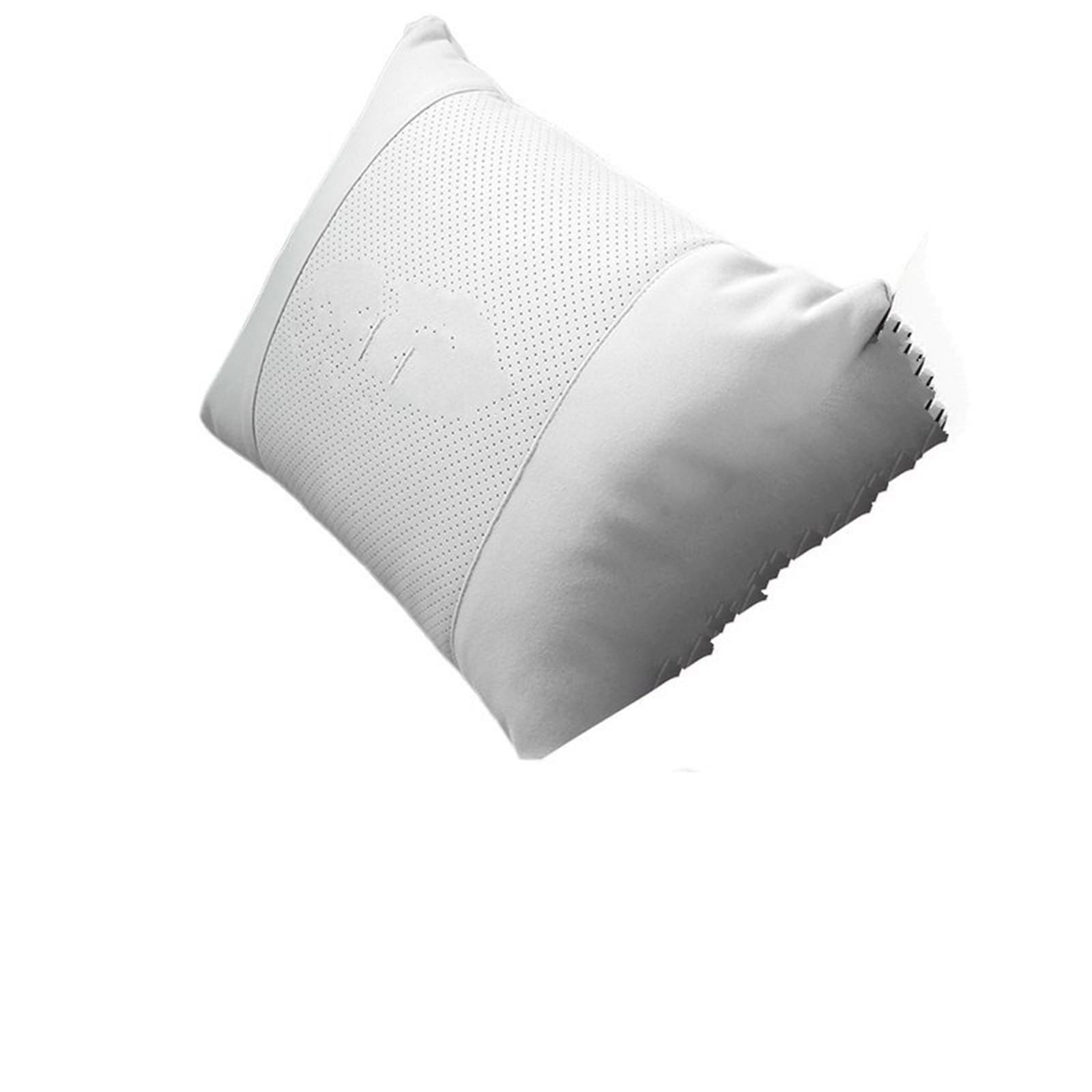 Poggiatesta per seggiolino auto Adatto per MK1 MK2 MK3, cuscino traspirante per poggiatesta per auto, supporto per collo, sedile in pelle scamosciata, cuscino per poggiatesta(Waist White)