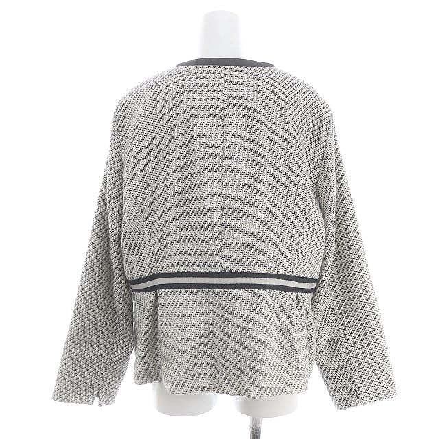 TALBOTS - タルボット　ノーカラー　ツイードジャケット TALBOTS - タルボット ノーカラー ツイード ジャケット ブレザー