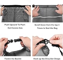 Ioutdoor Dry Bag 2L + 5L + 10L Set Bolsa Impermeable Ultra-Light, Resistente A La Abrasión, Resistente Al Desgarro, Impermeable, Bolsa Seca Para Kayak, Natación, Pesca, Camping, Senderismo