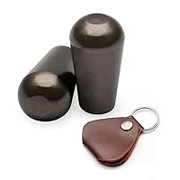 Vista 9 de MAXCHEER 2 puntas de interruptor de palanca de latón M3.5 LP de 3 vías con bolsa de púa de guitarra, perilla de interruptor de pastilla para Negro