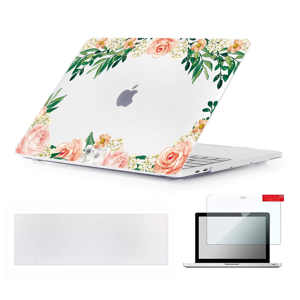 Se7enline Compatible with 13.6 MacBook Air Case M2 M3/M4 2022-2025 for Mac Air 13.6-inch A2681/A3113/A3240 Laptop Hard Shell Case with Keyboard Protective Cover & Trackpad Protector, Colorful Floret — view 78