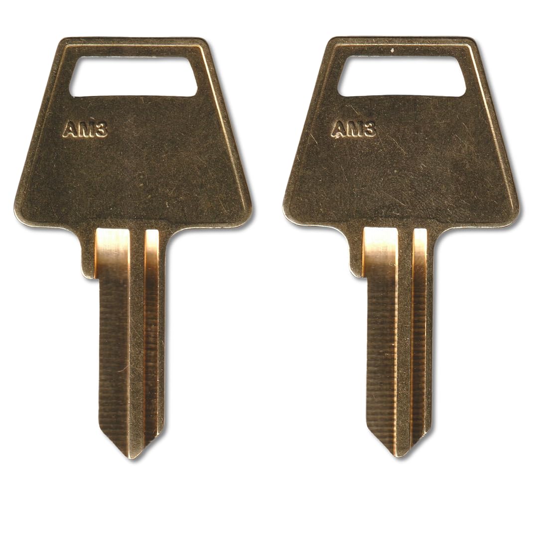 06883 Pair (2) Replacement Keys – Cut to Code on AM3 Blank for