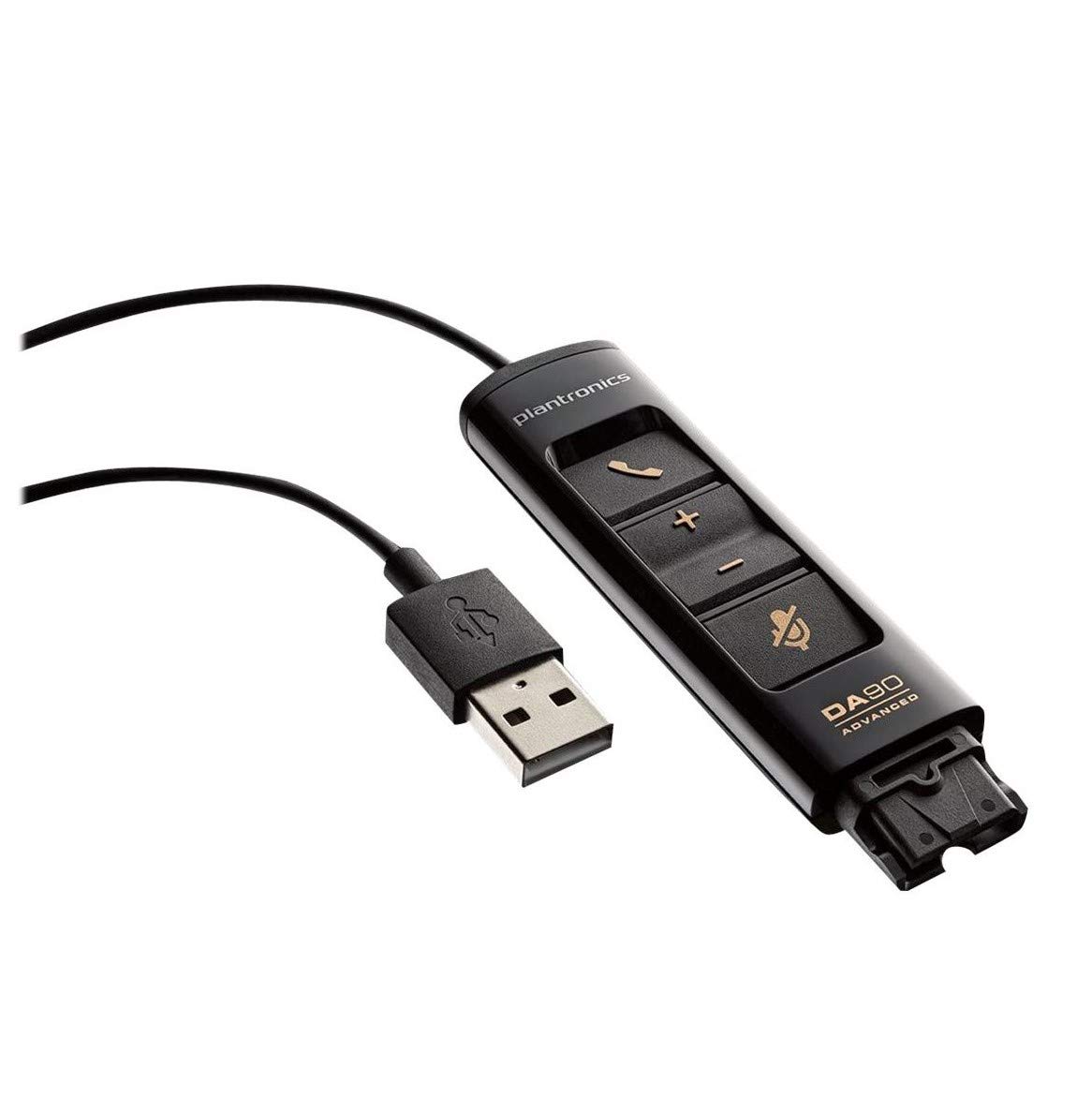 Plantronics DA90 USB Audio Processor - Accesorio para Auriculares (USB Audio Processor, EncorePro 500/700 Digital, Negro)