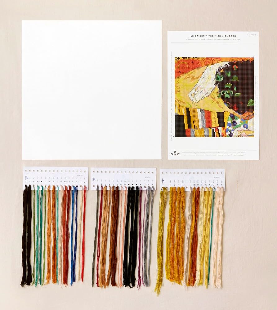 DMC - Il bacio di Gustav Klimt Kit Punto croce avanzato