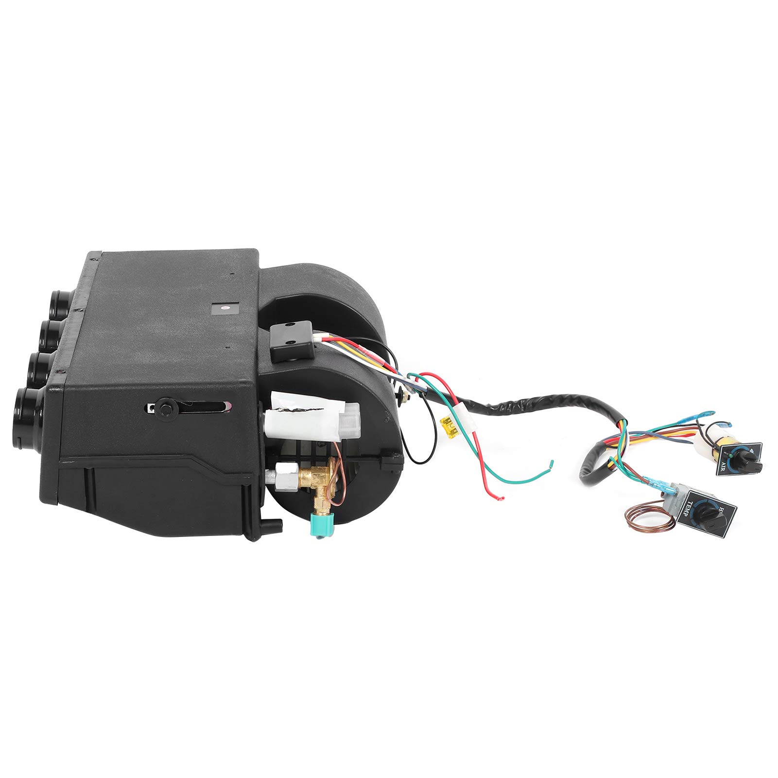 aqxreight Evaporador de Aire Acondicionado de 12V, Termostato de Refrigeración de Calefacción Debajo del Tablero, 3 Velocidades, 600CFM, Universal para Coche y Camión