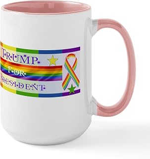 CafePress Trump Gay Pride Mugs 15 oz (444 ml) Ceramic Coffee Mug