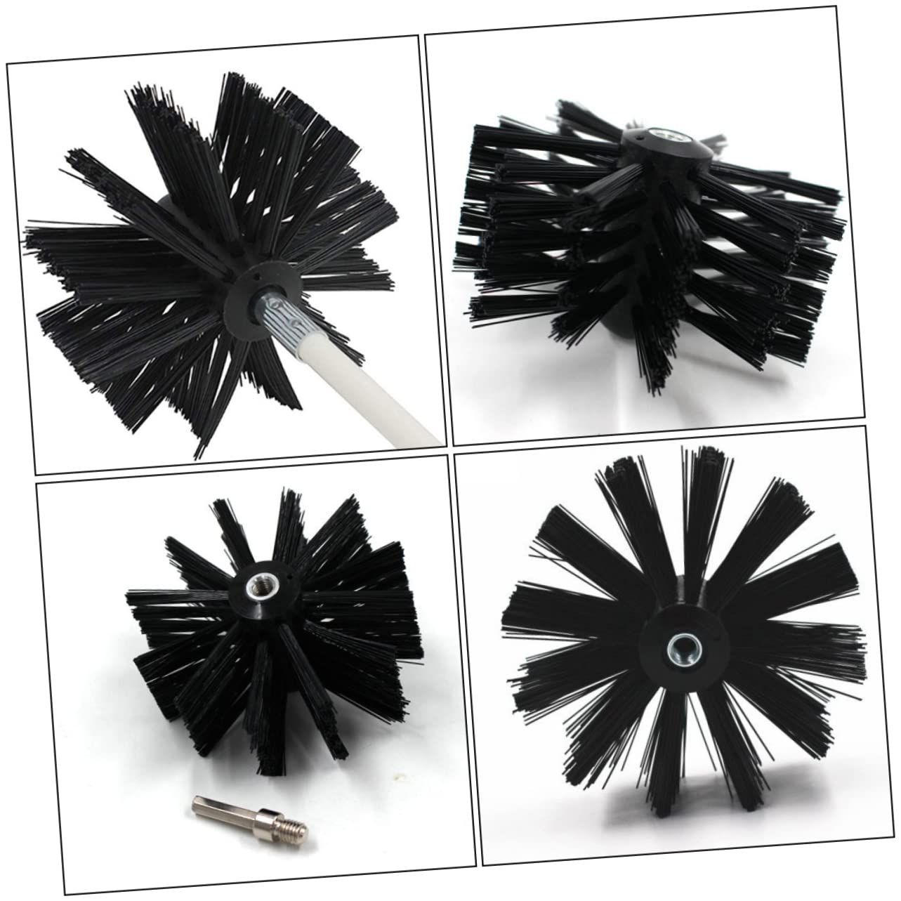 PRETYZOOM Scovolino Canne Fumarie in Nylon e Ferro Manico in Legno, Kit Pulizia per Condotti Asciugatrice e Sfiato, Migliora le Prestazioni e Previene Guasti Costosi