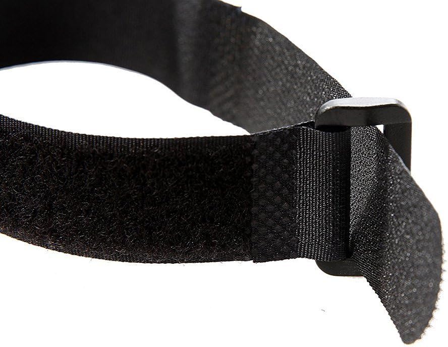 Premium Cinch Straps - Reusable Hook & Loop Tie Down Fastener Straps for Cables, Extension Cords, Organizing – Nylon Webbing Multipurpose Adjustable Cord Wraps by Gadget Beyond, 1" x 12" Pack of 10