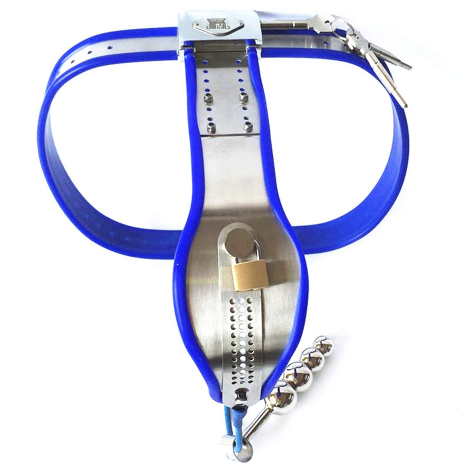 Set Di Giocattoli BDSM In Acciaio Inossidabile Per Donne Con Cintura Di Castità Rimovibile, Plug Anale E Vaginale, Dispositivo Di Restrizione Invisibile, Set Di Giocattoli Estremi Per Donne