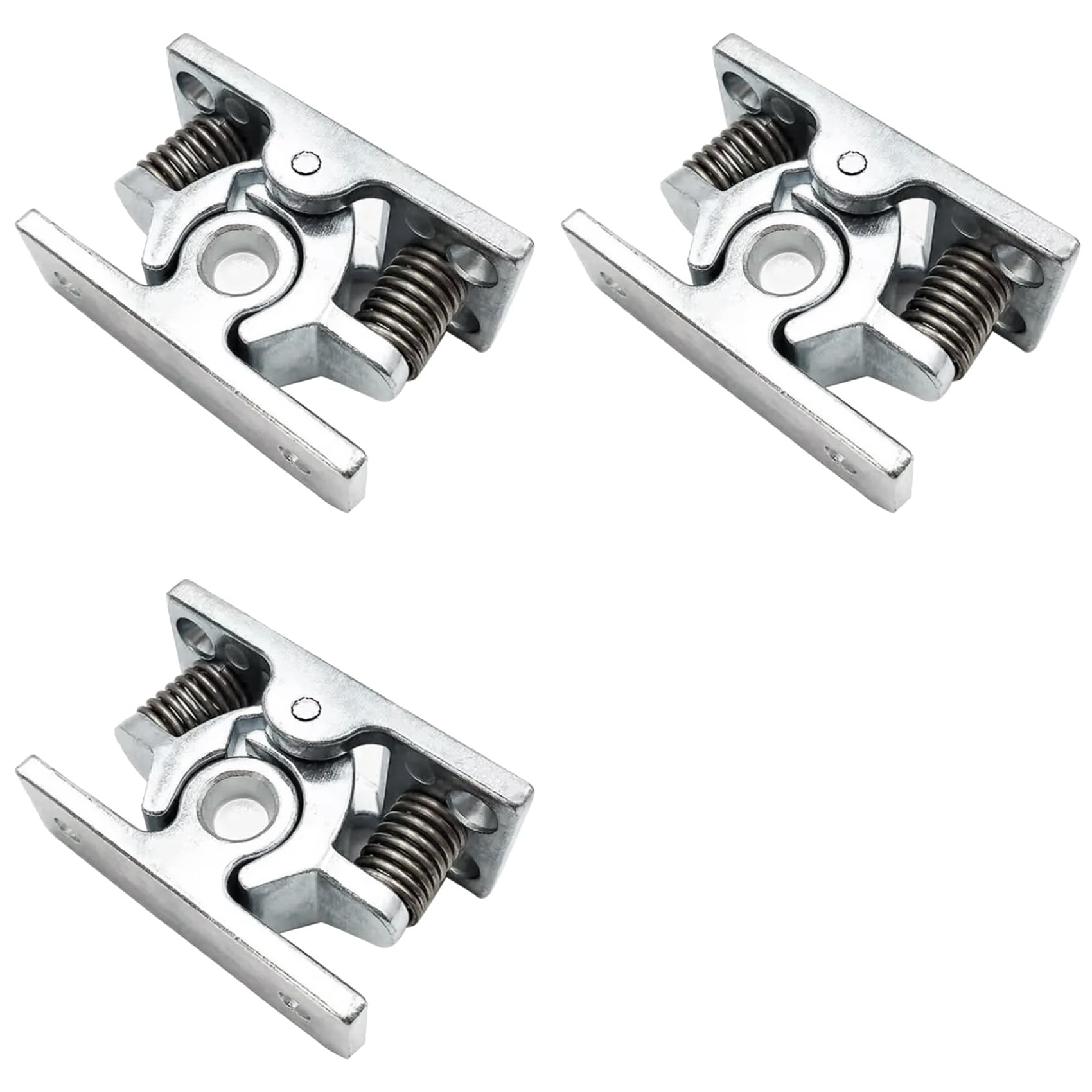 Jnchdghwa As Shown 3Pcs Spring Loaded Door Easy Lock Stop Catch Release Clamp Double Roller Catch (Mp-3)