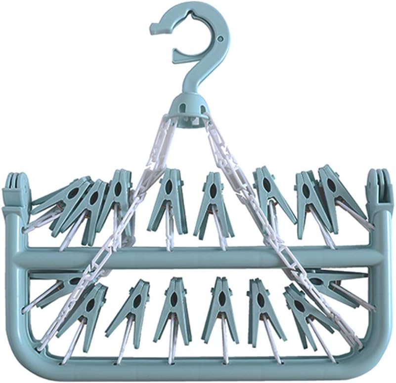 Clothes Drying Hanr Clips and Drip Foldable Hanging Ra