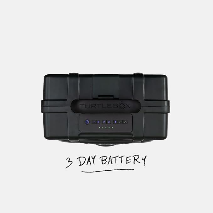 Turtlebox Original Gen 3: Portable Outdoor Bluetooth Speaker – Ultra-Loud (120dB), Waterproof (IP67), Rugged, Impact-Resistant, 3-Day Battery | Party Mode: Unlimited Pairing for Stereo Sound, Green