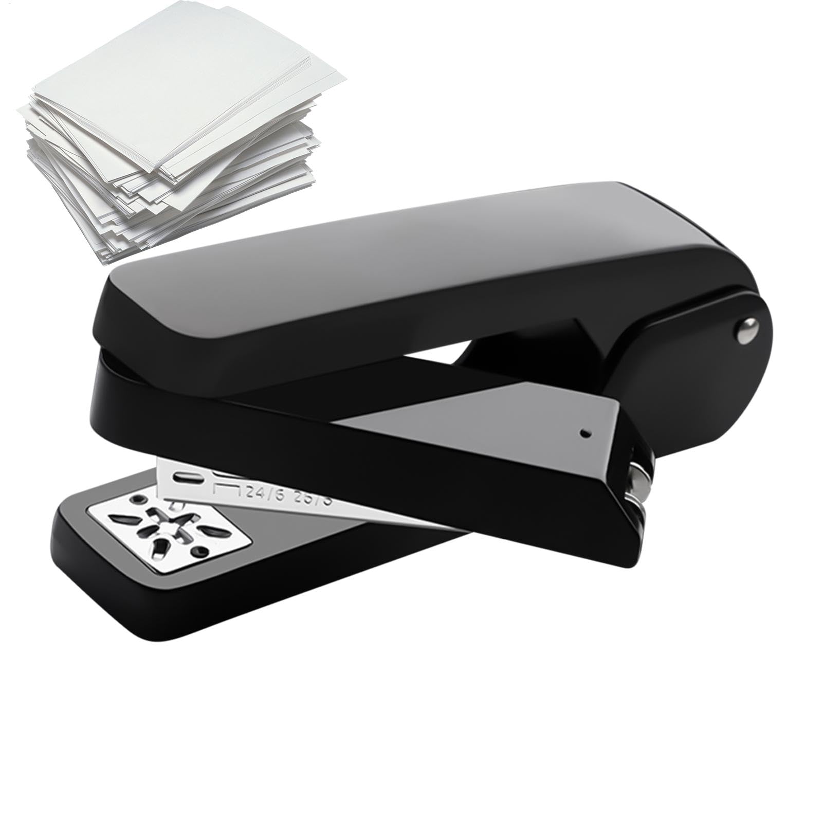 Euyehn Booklet Stapler,Portable Swivel Stapler - Rotate Stapler for Binding 50 Pages, for Booklets Classroom Desktop Teacher
