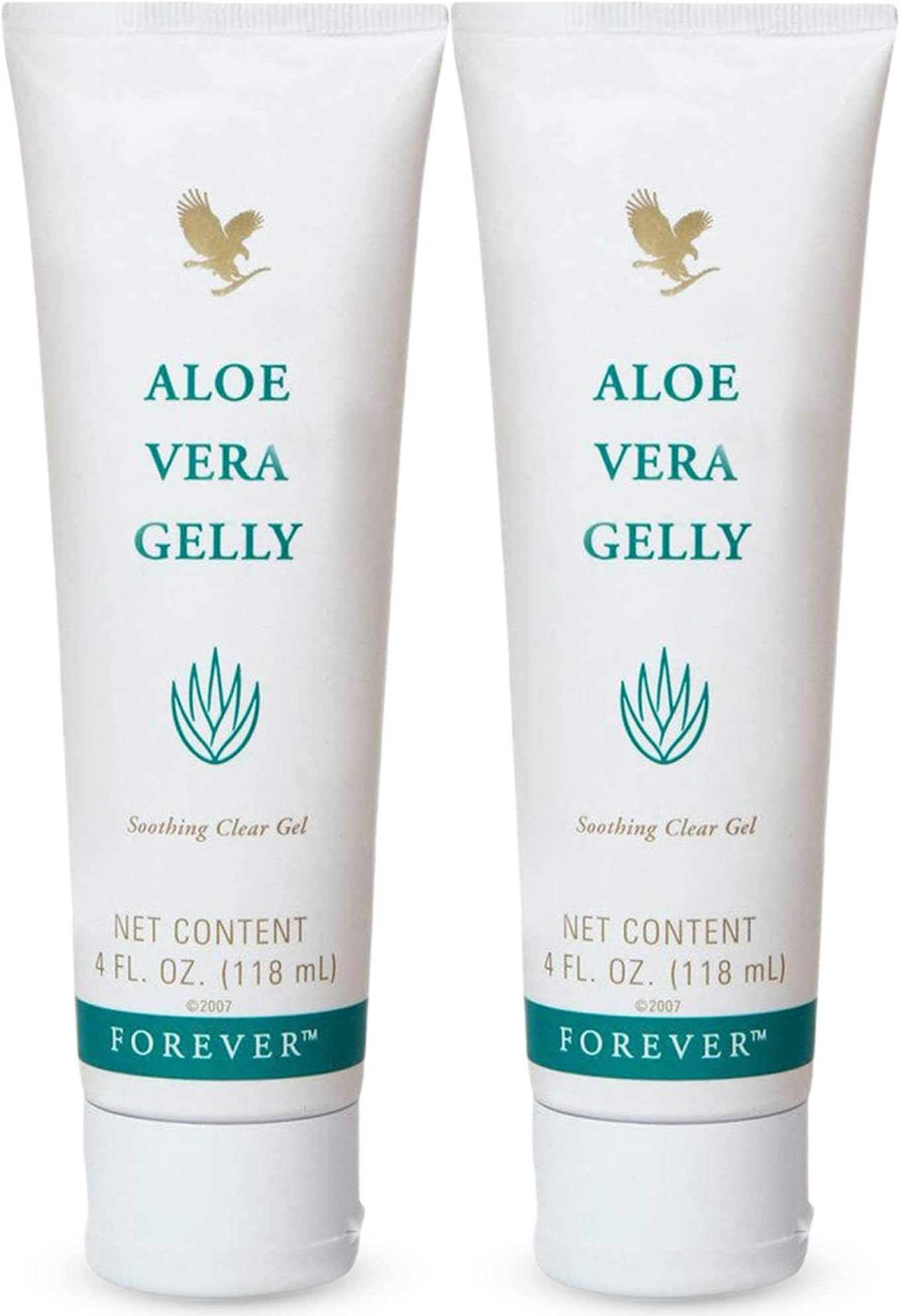 Forever Living Aloe Vera Gelly 100% Stabilized Aloe Vera Gel (2 Pack),4 fl. oz.