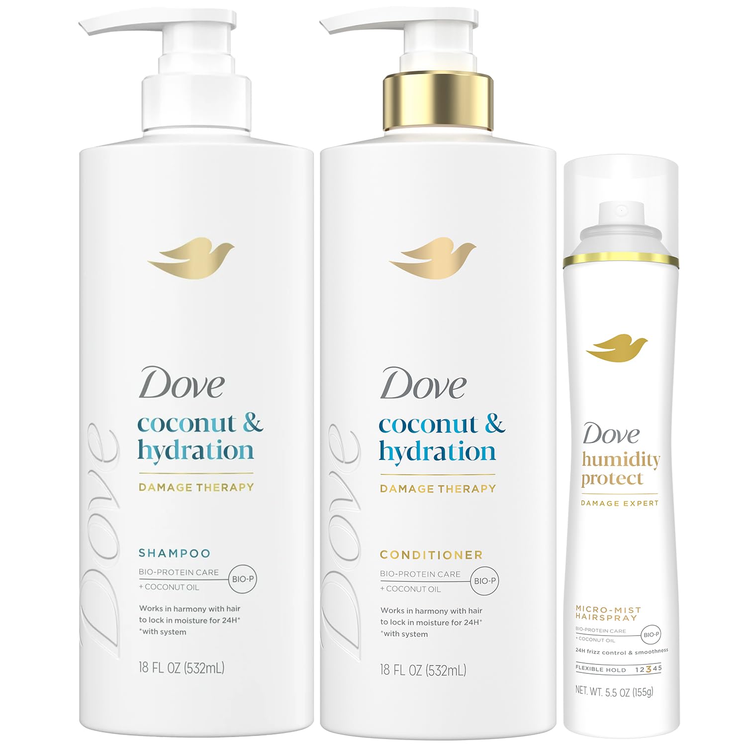 Amazon.com : Dove Shampoo & Conditioner Set, Coconut & Hydration