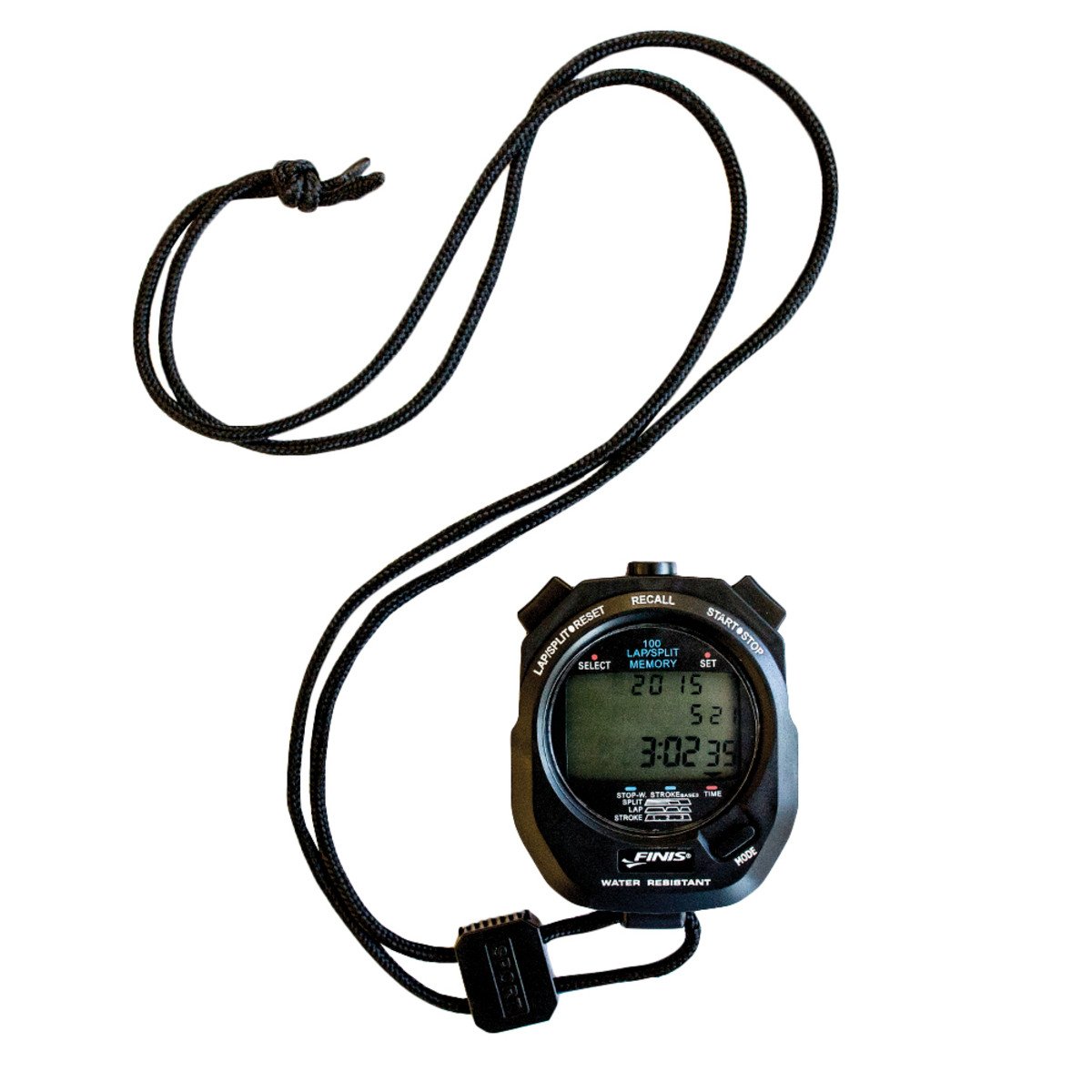 FINIS Cronometro 3X100M, Memoria 100 Suddivisioni, Display LCD 3 Righe