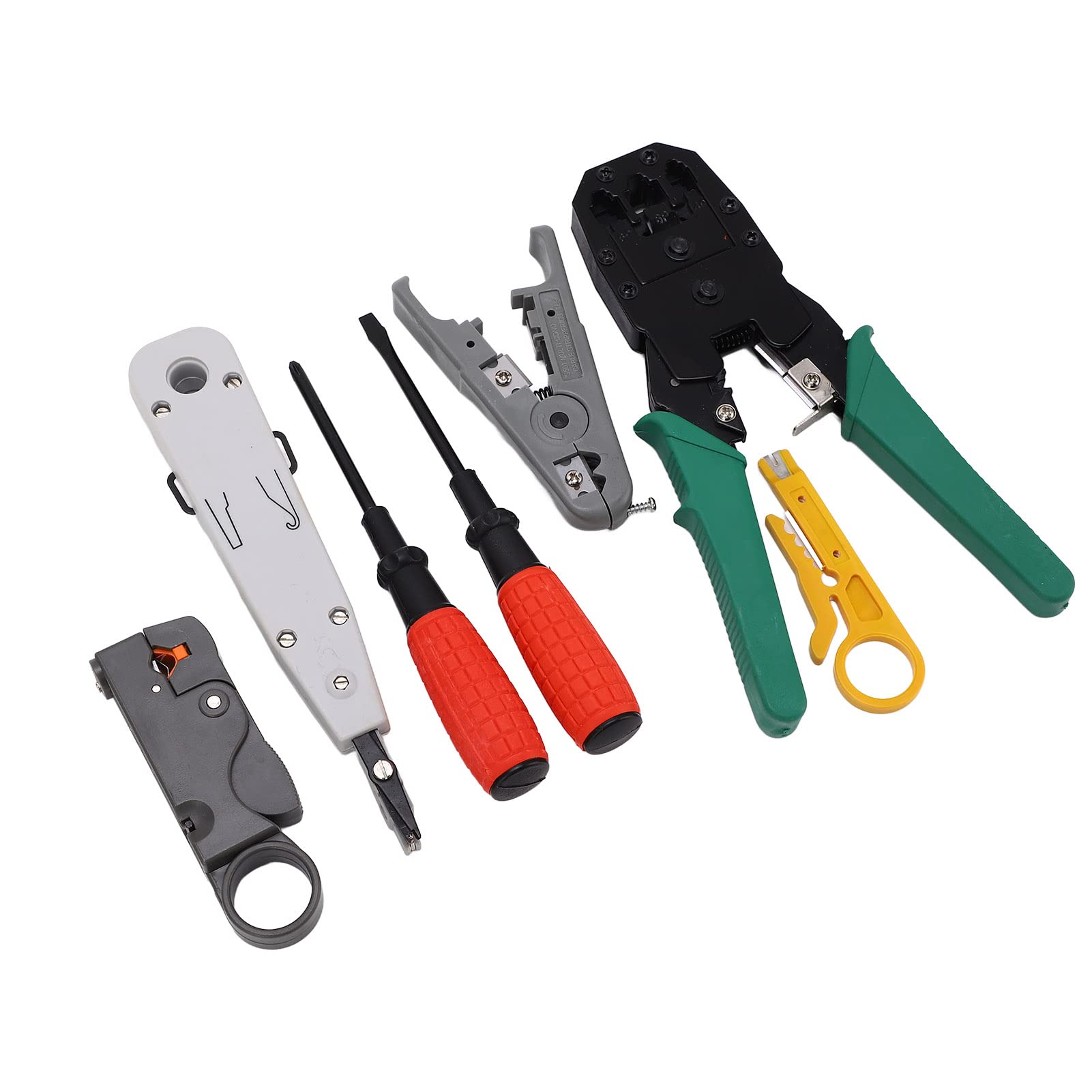 Kit d'outils réseau outil de combinaison de câbles réseau Portable avec sac de rangement pour le test de câbles de connecteur RJ45 RJ11 RJ12