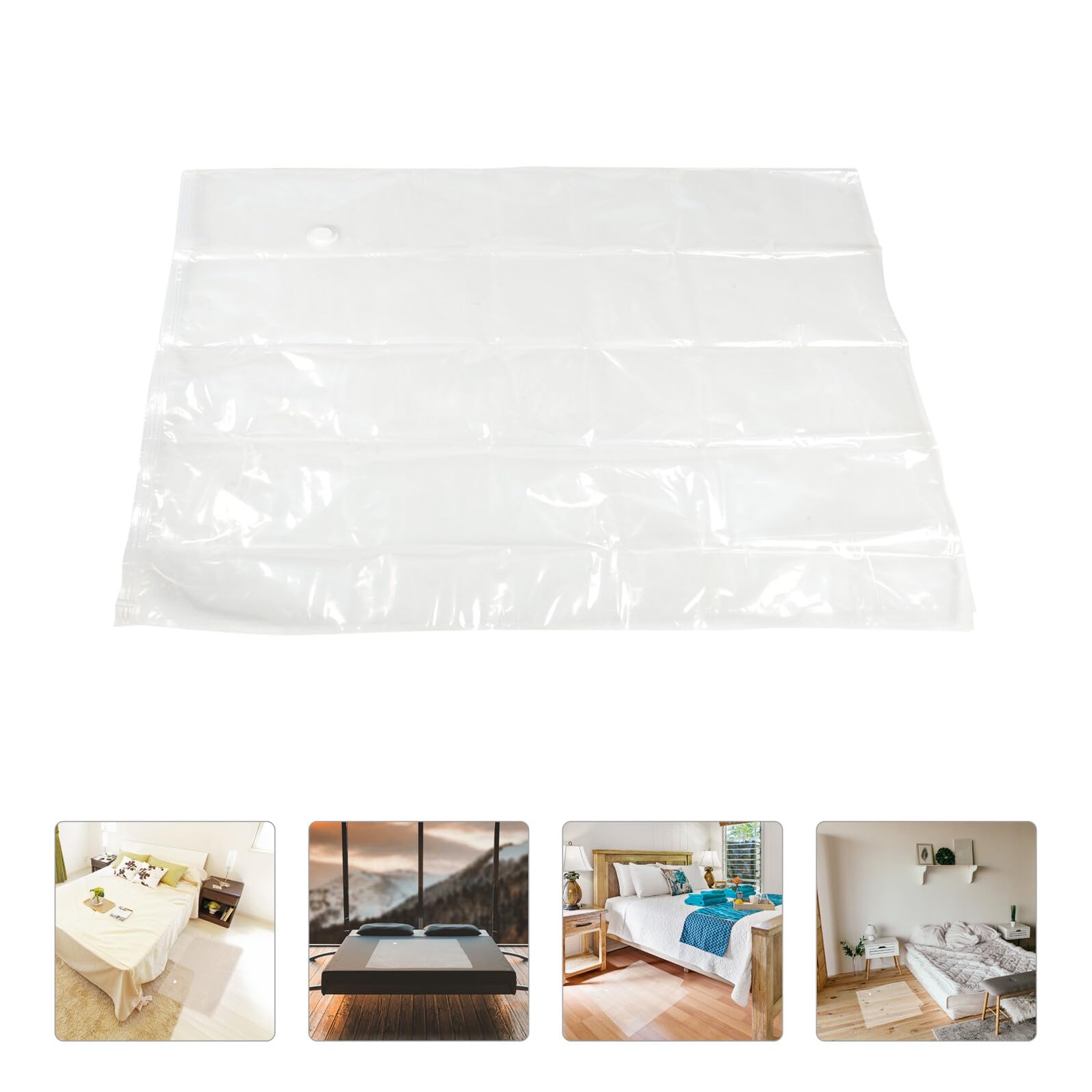 Gatuida Sacco Sottovuoto per Materassi Grandi 130x210 Cm, Sacchetto Salvaspazio Riutilizzabile Doppia Cerniera e Valvola Anti-perdita, Borsa Compressa per Traslochi e Colore Casuale