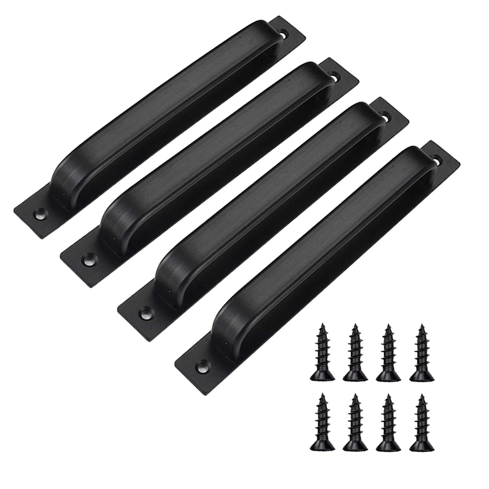 Joytey 4 Packs Door Handles Cabinet Pulls 8.35x0.98 in D Pull Handle with Screws Large Handle Pulls for Garage Gate Shed Barn Wadrobe Cupboard Doors Window Hotbed Drawer Dresser
