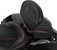 Vista 8 de Conductor/Rider Respaldo Road King Front Driver Rider Backrest Pad Para Harley Touring CVO Street Glide Road Glide Electra Glide 2009 Later