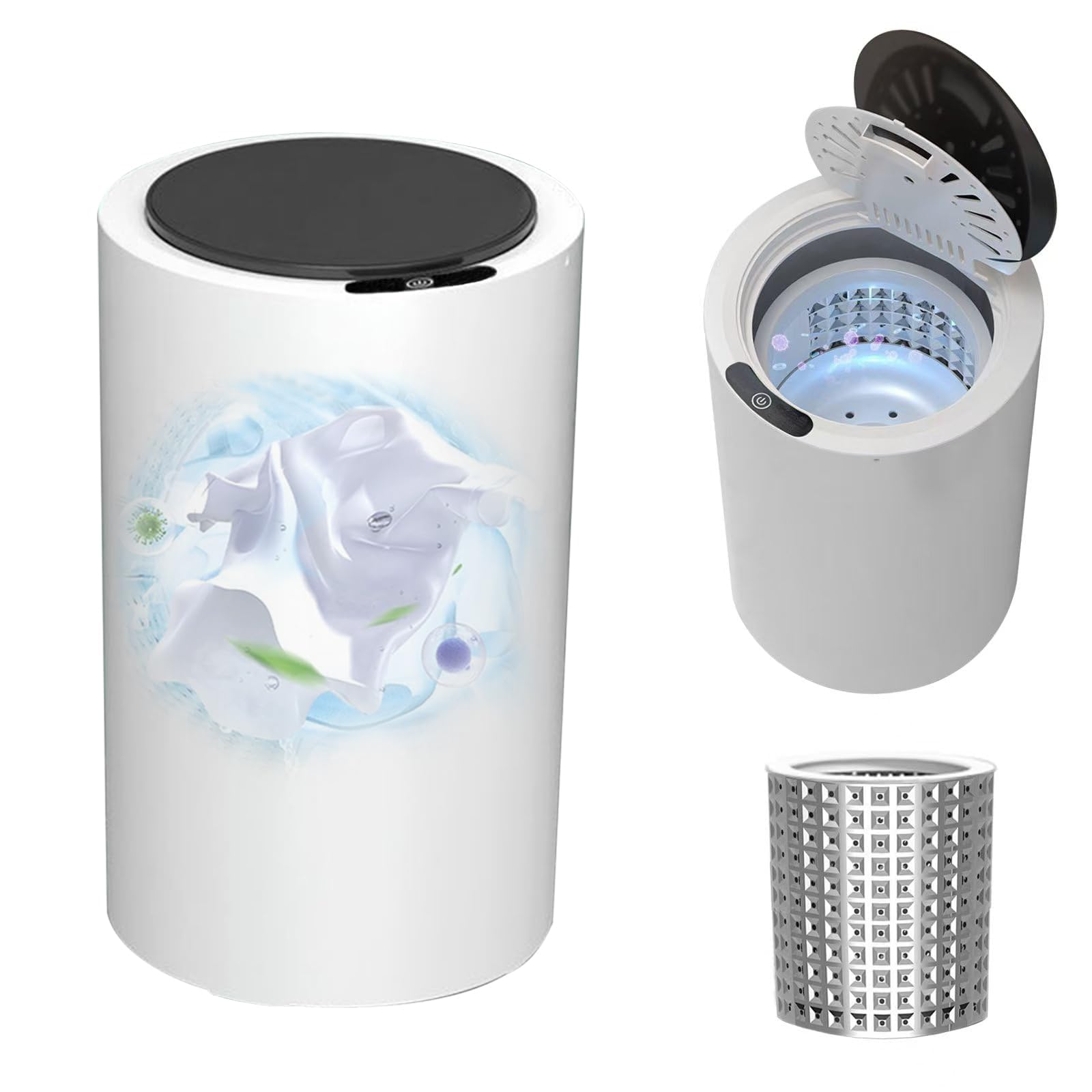 【未使用】小型脱水機　一度開封のみ Amazon.co.jp: vvicoo 【2025新登場】家庭用超高速脱水機 小型 脱水機