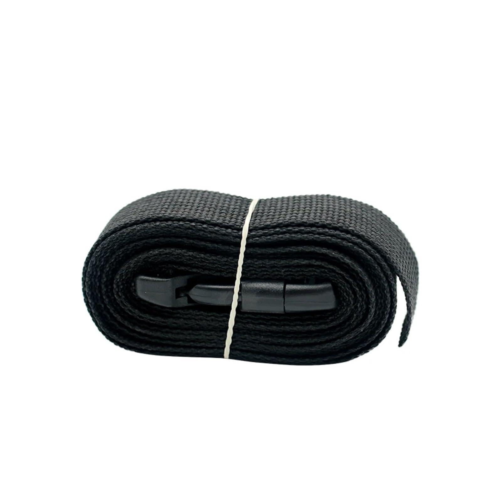 Tie Down Strap, Travel Tied Black Nylon Cargo Tie Down Lugga Lash Belt Strap with Cam Buckle Travel Kits Outdoor Camping Tool(2M)
