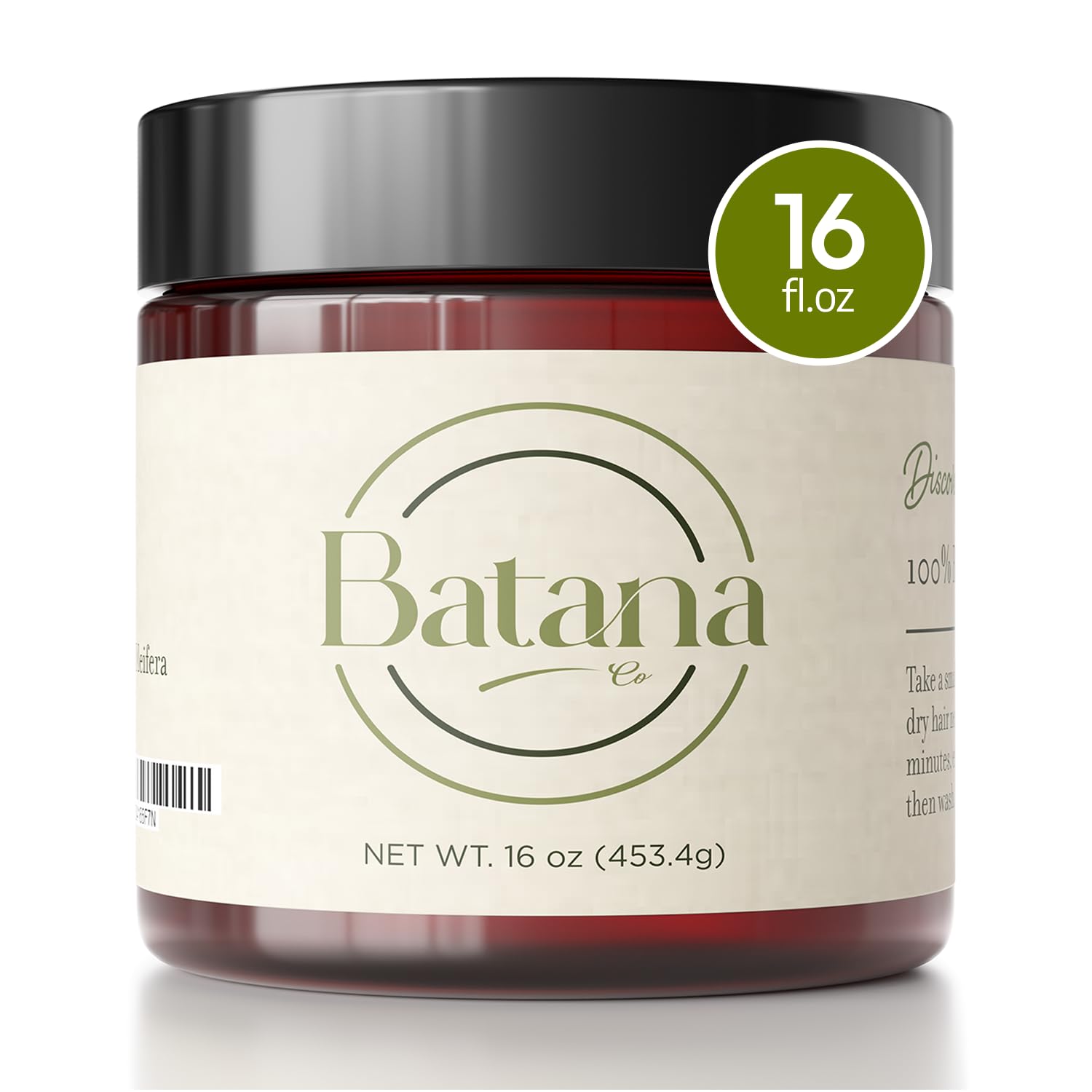 Real Batana Oil for Hair Growth, 100% Pure Honduras Bakana Oil, Pure and Natural Unrefined Batana Oil for Thicker and Stronger Hair