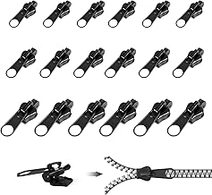 Issimober Lot de 18 fermetures éclair de rechange - Trois tailles - Fermetures éclair de rechange pour sacs à dos, valises, vestes