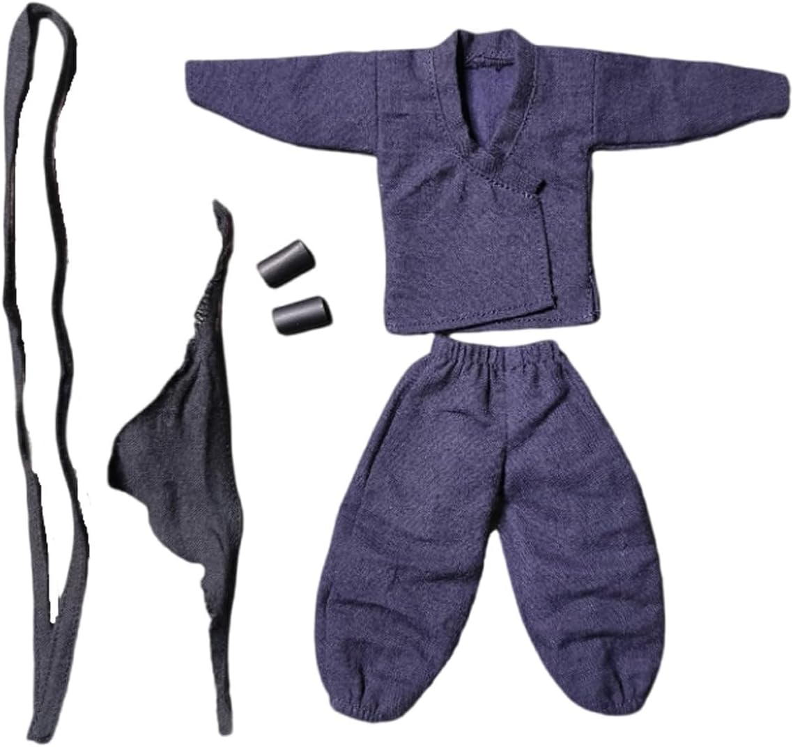1/12 Action Figure Clothes,Chinese-Style Costume Set for 6 inch Action Figures,1:12 sacle Miniature Retro Outfits. (Retro Outfits-D1)