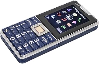 Celular com botões grandes, botão de discagem por voz alto telefone celular sênior Dual SIM 2G para chamadas (EUA plug)