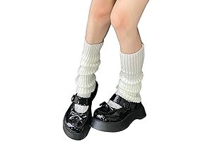 Perfect Warmth: Women's Solid Rib Knit Leg Warmers