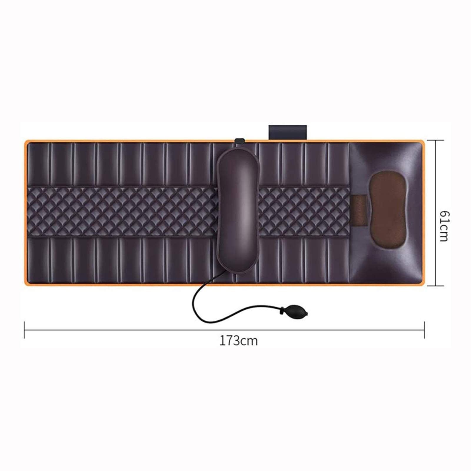 Colchonetas de masaje corporal con 20 cabezales de masaje Shiatsu para cuello, colchón de masaje corporal completo, cojín para aliviar el dolor de espalda, lumbares, piernas, cuello y hombros.