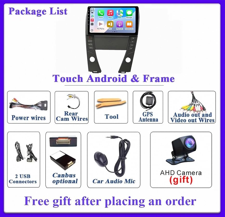 Radio coche 2 DIN para SsangYong Rexton 2006-2012 con Carplay y Android Auto 4