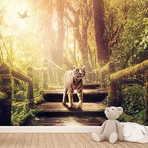 signwin Wall Mural Wild Animals Removable Self-Adhesive Wallpaper...