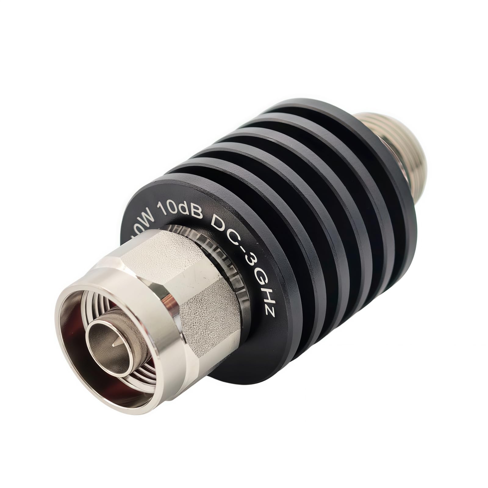 BECEN 10 Watt 10dB Atténuateur Fixe de Type N – 10W 3 GHz RF Connecteur N 50 Ohm (10dB)