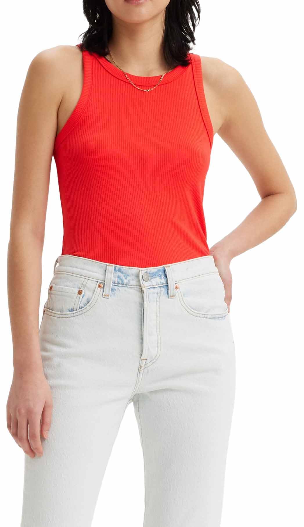 Levi's Women's High Red Dreamy Tank Top, Xs