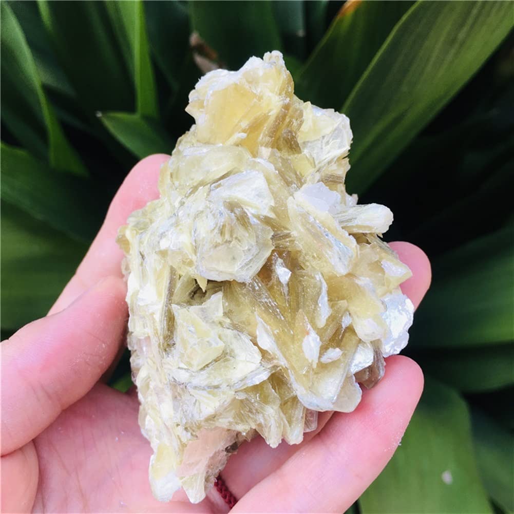 Decorazione Domestica Esemplare di primario Naturale Pietre di Mica Dorata Decorazioni per la casa (Size : 400g)