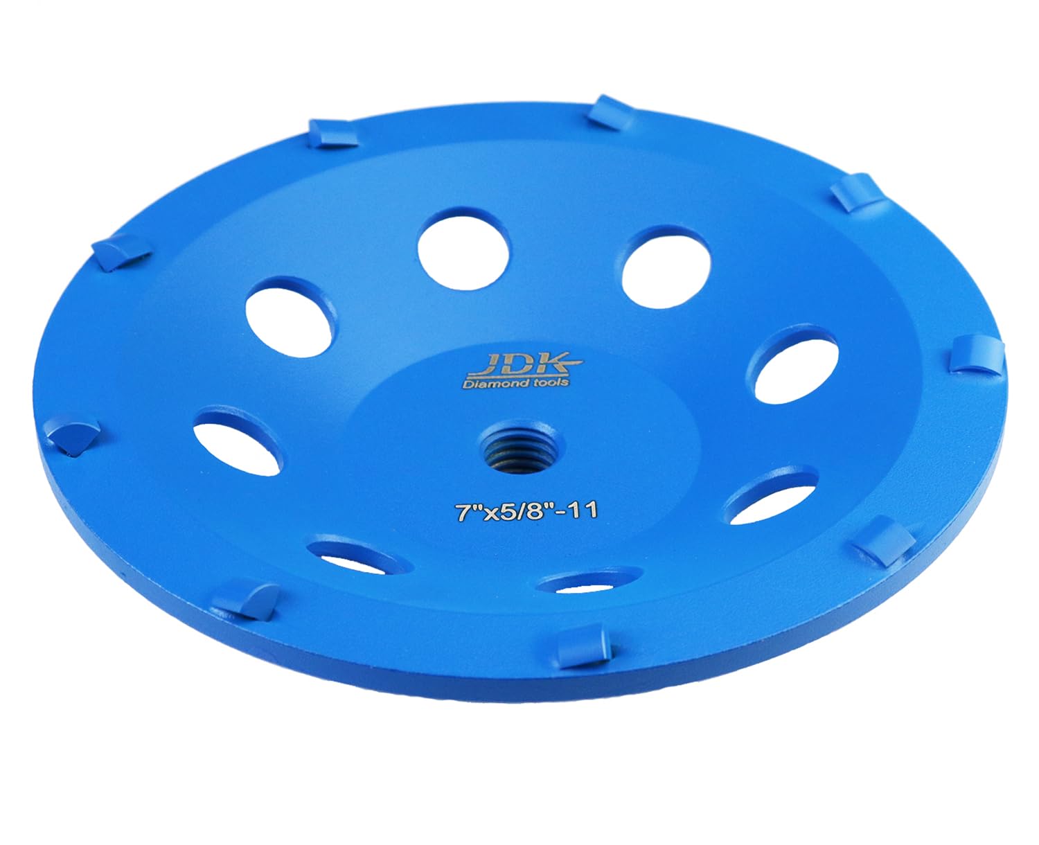 JDK 7 Inch PCD Grinding Disc with 5/8’’-11 Thread for Epoxy Paints Coating Remove (7 Inch,9PCD Segment)